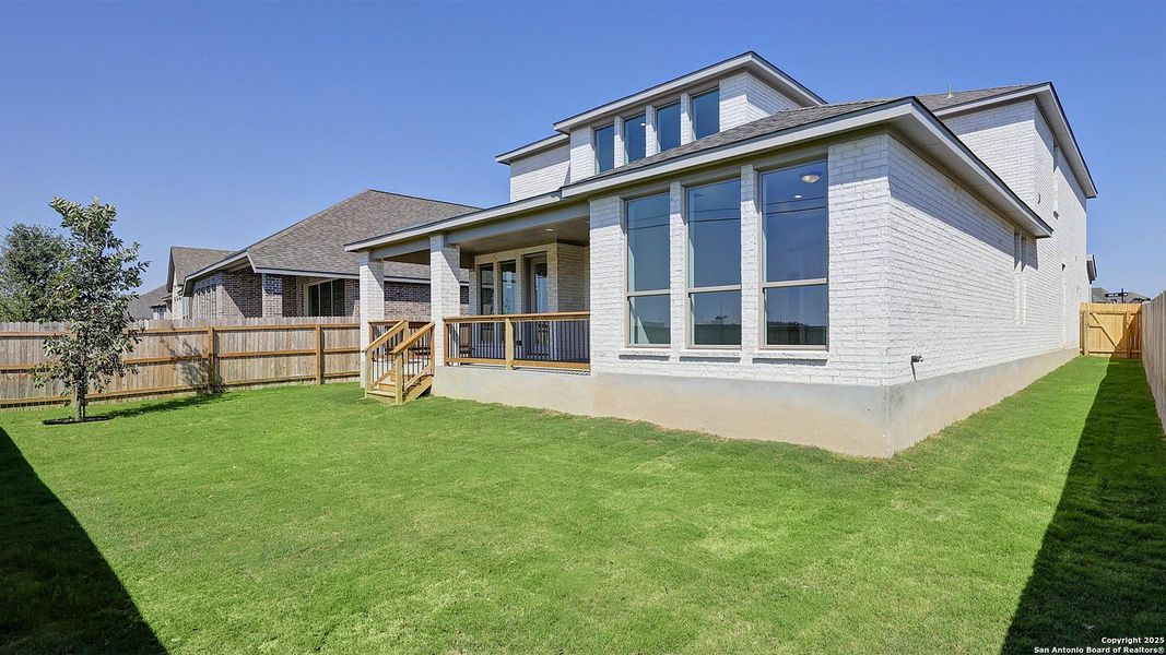 Exterior details and patio area of a home in Alsatian Oaks 50', Castroville (Image 15). Exterior details and patio area of a home in Alsatian Oaks 50', Castroville (Image 15).