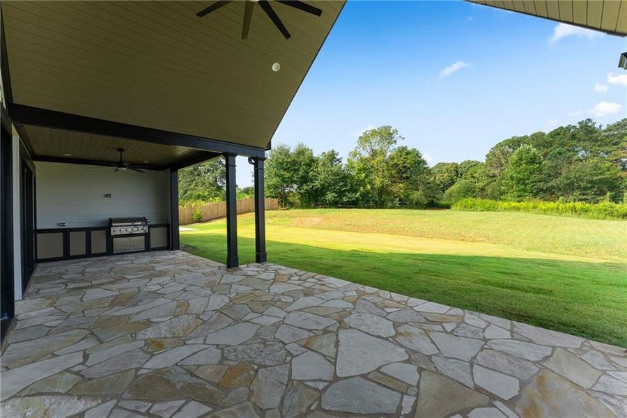 Exterior details and patio area of a home in , Cumming (Image 29).
