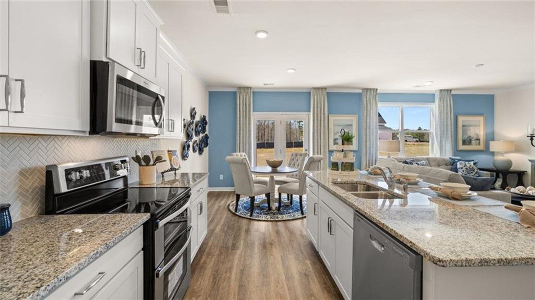 Furnished interior view inside a new home in Kingston Ranch at Lake Oconee, Buckhead (Image 6).