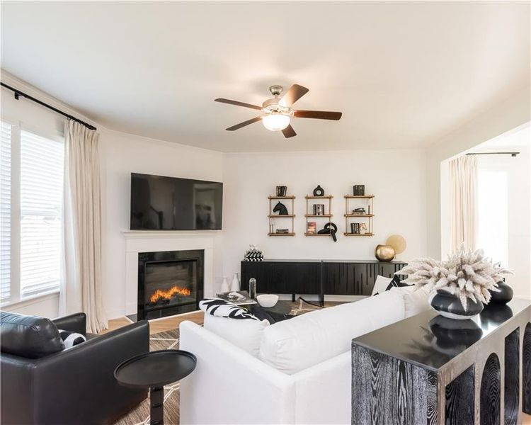 Furnished interior view inside a new home in Stratford Square, Lawrenceville (Image 26).