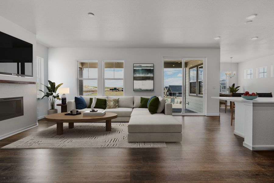 Furnished interior view inside a new home in Sterling Ranch Ascent Village, Littleton (Image 3).
