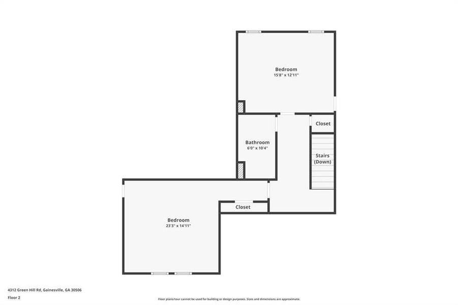 2D floor plan layout of this home in , Gainesville, GA (Image 6).
