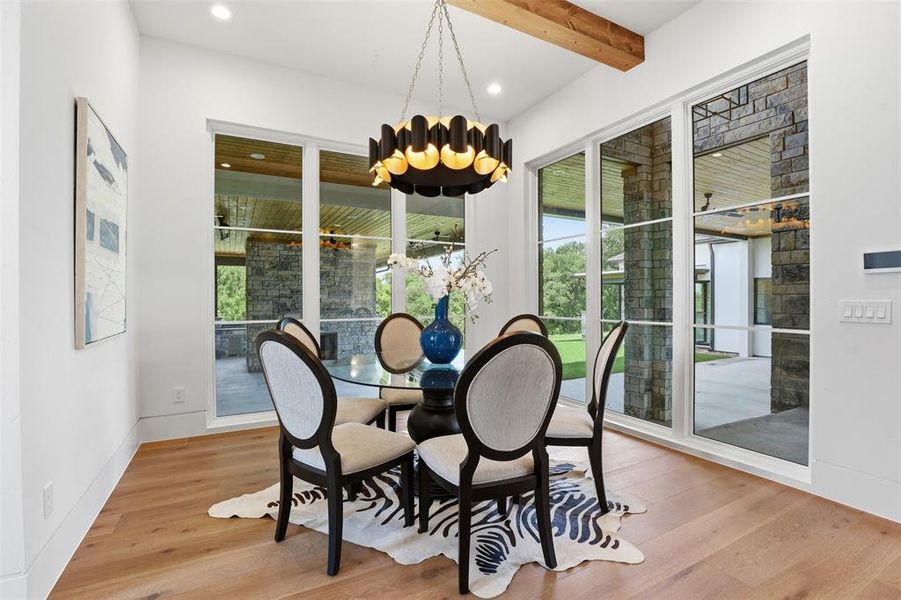 Furnished interior view inside a new home in , Aledo (Image 19).