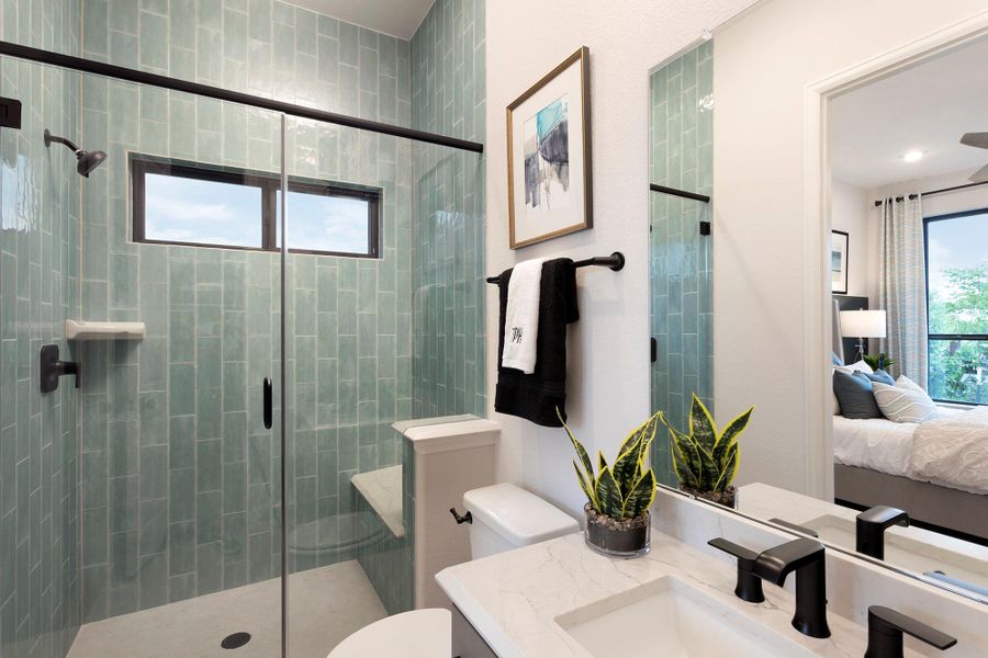 Furnished interior view inside a new home in , Fulshear (Image 22).