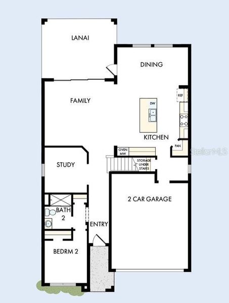 2D floor plan layout of this home in North River Ranch – Garden Series, Parrish, FL (Image 3). 2D floor plan layout of this home in North River Ranch – Garden Series, Parrish, FL (Image 3).