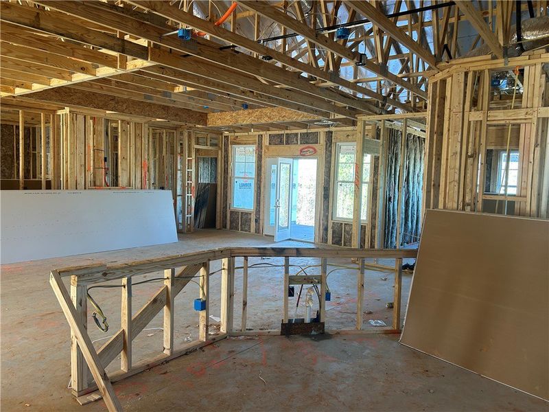 In-progress construction of a new home in Edwards Ridge, Central, SC (Image 8).