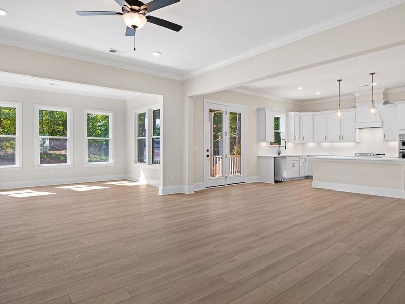 Spacious, unfurnished interior of a new home in Rockport, Wake Forest (Image 57).
