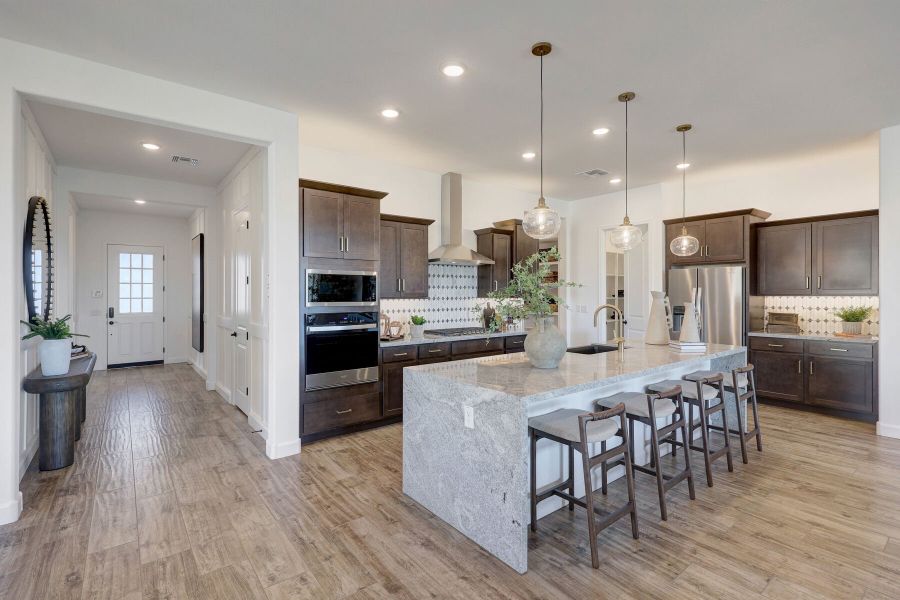 Furnished interior view inside a new home in Landmarke, San Tan Valley (Image 13). Furnished interior view inside a new home in Landmarke, San Tan Valley (Image 13).