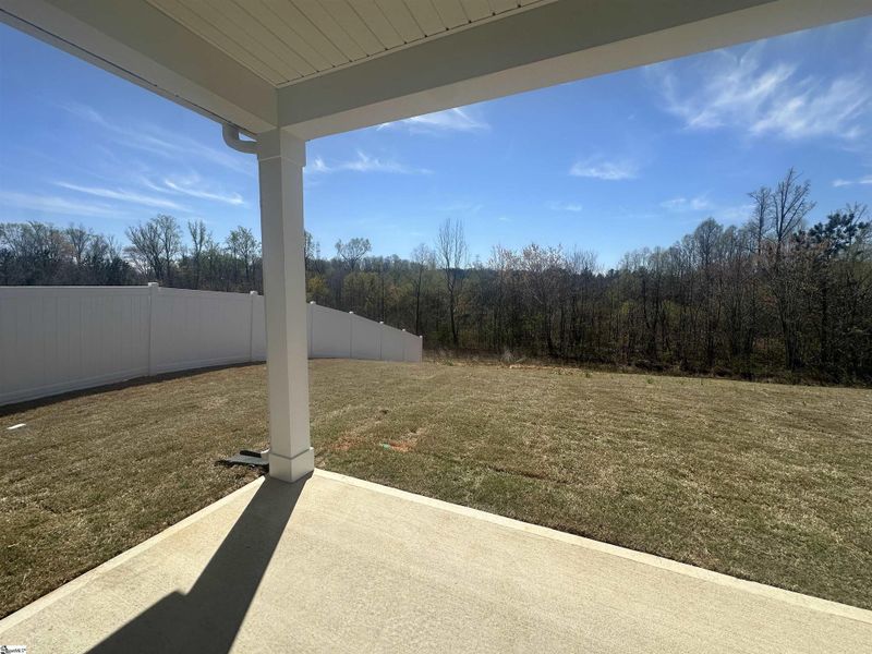 Exterior details and patio area of a home in Shiloh Trail, Wellford (Image 4).