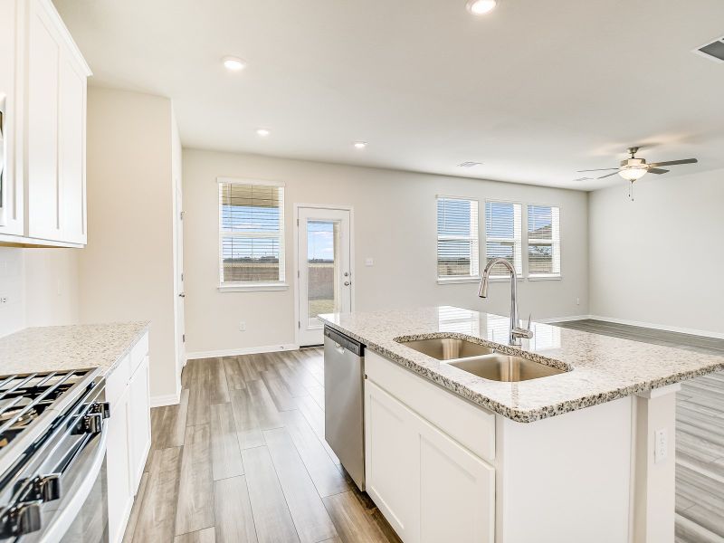 Furnished interior view inside a new home in Butler Farms - Americana Collection, Liberty Hill (Image 3).