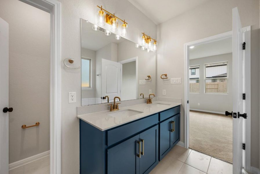Furnished interior view inside a new home in Patterson Ranch, Georgetown (Image 17).
