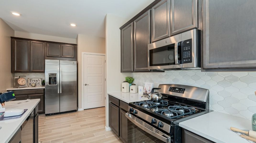 GE® stainless steel gas range