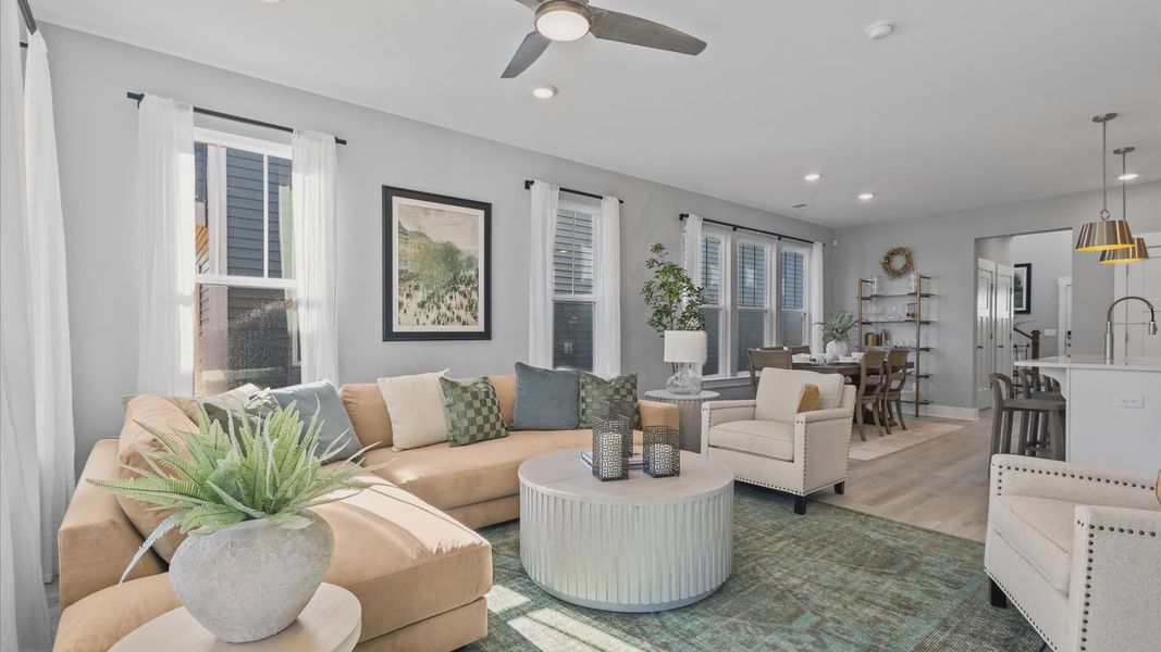 Furnished interior view inside a new home in Provisions at Courtland, Sanford (Image 6).