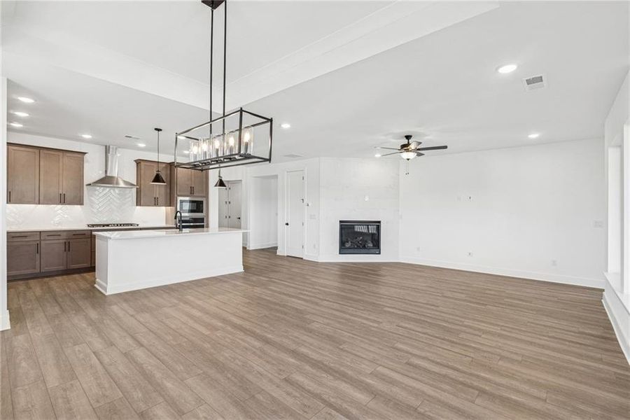 Spacious, unfurnished interior of a new home in Crescent Pointe at Great Sky, Canton (Image 13).