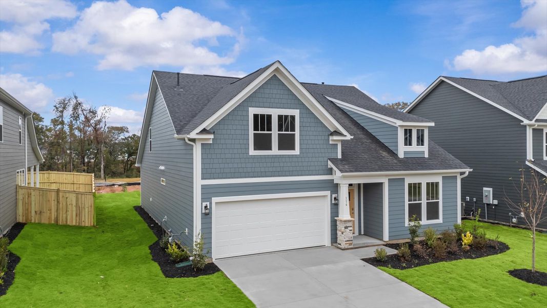 Eye-catching exterior with timeless color palette and superior architectural detail Eye-catching exterior with timeless color palette and superior architectural detail