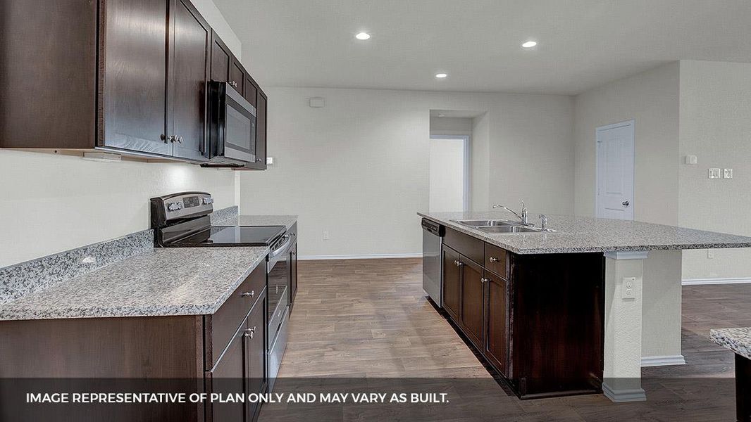 Furnished interior view inside a new home in Bar W Ranch, Leander (Image 9).