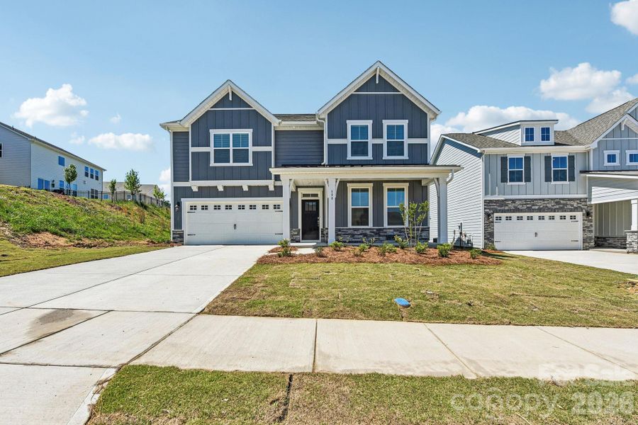 Front exterior of a new home in Westport, York, SC, highlighting curb appeal (Image 20).