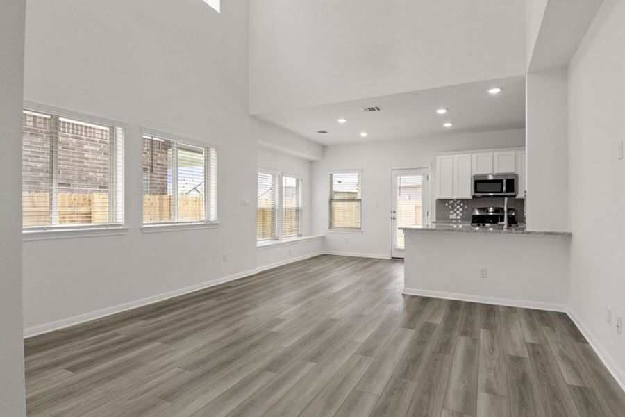 Representative unfurnished interior of a home built from the Beaumont by Pacesetter Homes in Blanco Vista, San Marcos (Image 15). Representative unfurnished interior of a home built from the Beaumont by Pacesetter Homes in Blanco Vista, San Marcos (Image 15).