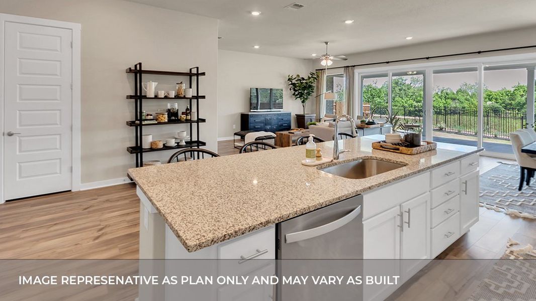 Furnished interior view inside a new home in Rosenbusch Ranch, Leander (Image 16).