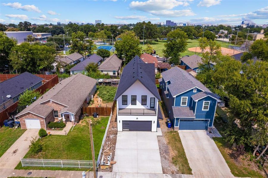 Front exterior of a new home in , Dallas, TX, highlighting curb appeal (Image 24). Front exterior of a new home in , Dallas, TX, highlighting curb appeal (Image 24).