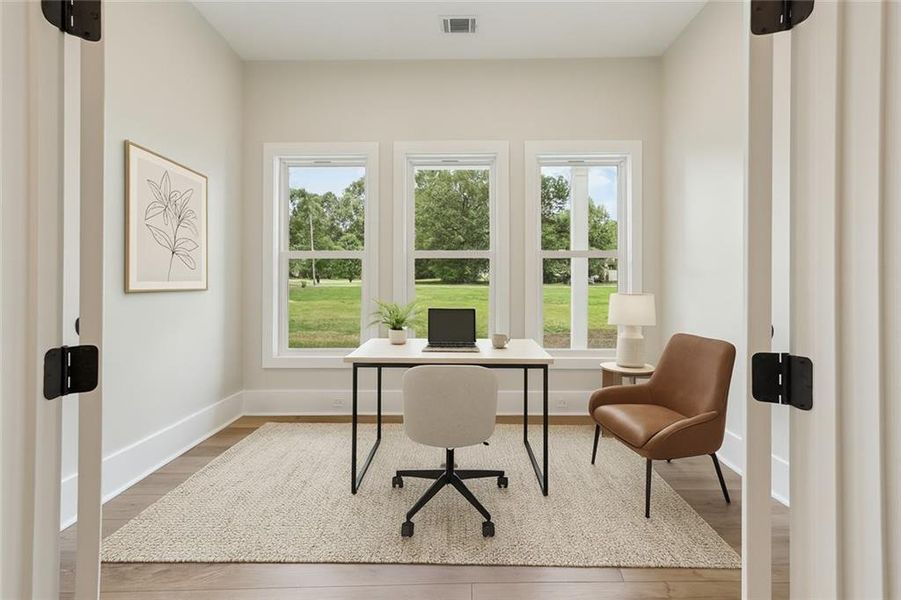 Furnished interior view inside a new home in , Monroe (Image 16). Furnished interior view inside a new home in , Monroe (Image 16).