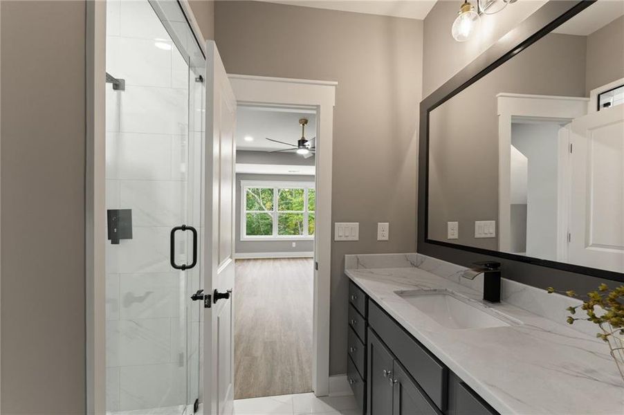 Furnished interior view inside a new home in , Ball Ground (Image 19).