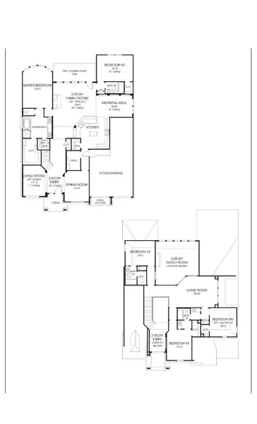 2D floor plan layout of this home in Austin Point, Richmond, TX (Image 3).
