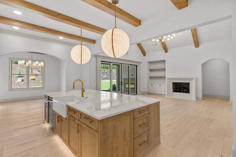 Furnished interior view inside a new home in , Braselton (Image 17).