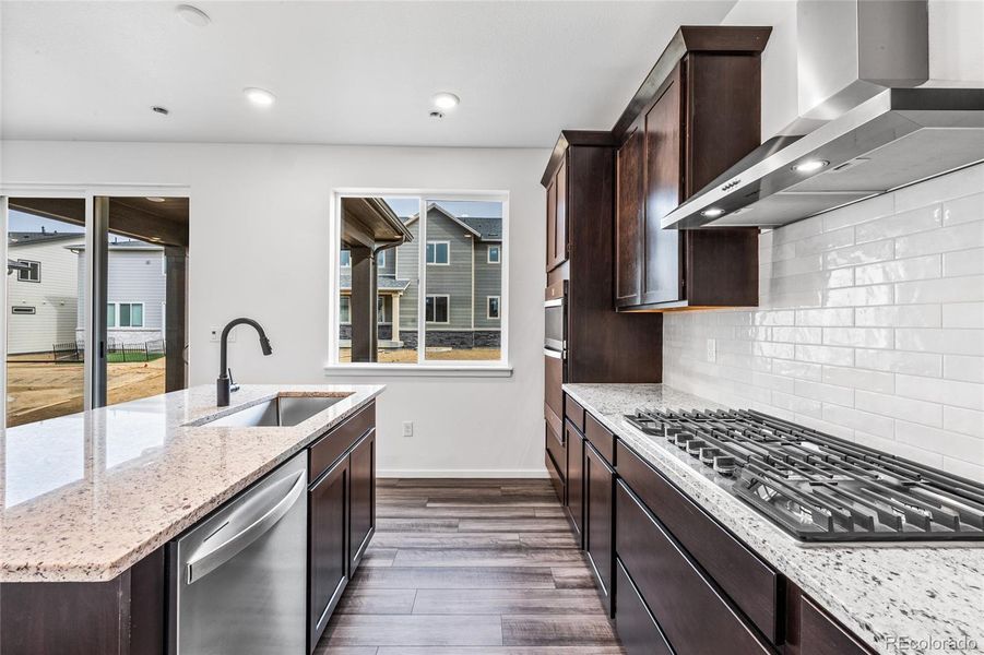 Furnished interior view inside a new home in Harvest Crossing, Aurora (Image 6). Furnished interior view inside a new home in Harvest Crossing, Aurora (Image 6).