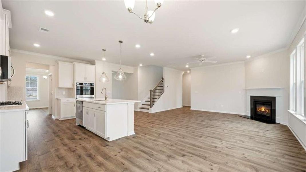 Furnished interior view inside a new home in Heritage Pointe, Senoia (Image 7).