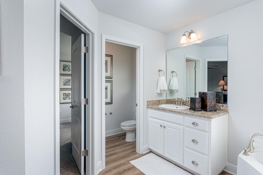 Furnished interior view inside a new home in Cedar Creek at Deerpoint Lake, Panama City (Image 15).