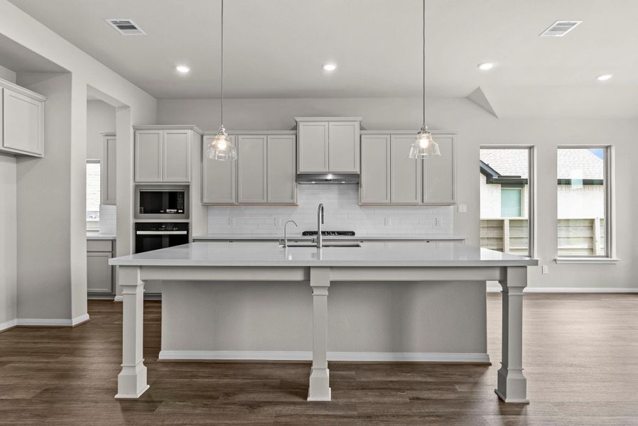 Furnished interior view inside a new home in Pomona, Manvel (Image 16).