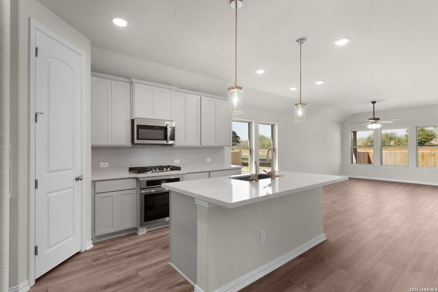 Furnished interior view inside a new home in Clear Creek, New Braunfels (Image 6).