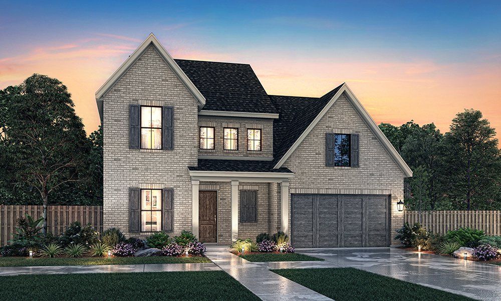 Representative exterior photo of a completed home built from the Addison II by Southgate Homes in Windsong Ranch 61' Series, Prosper, TX (Image 2). Representative exterior photo of a completed home built from the Addison II by Southgate Homes in Windsong Ranch 61' Series, Prosper, TX (Image 2).