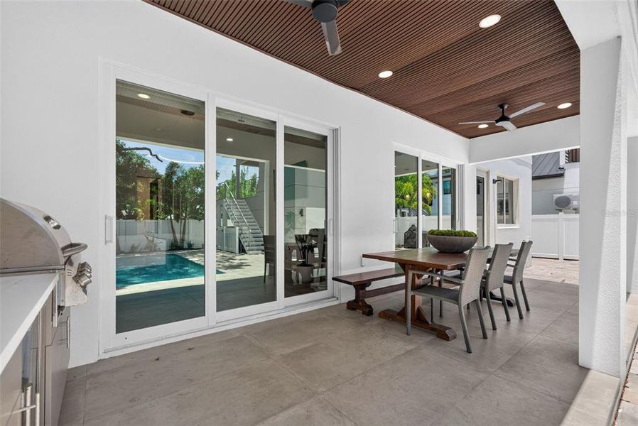 Exterior details and patio area of a home in , Sarasota (Image 33).