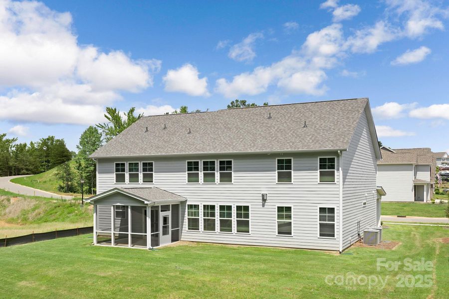 Front exterior of a new home in Sylvan Creek, Denver, NC, highlighting curb appeal (Image 24).