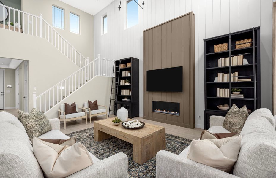 Representative furnished interior of a home built from the Prato by Pulte Homes in Upper Canyon, Phoenix (Image 12).