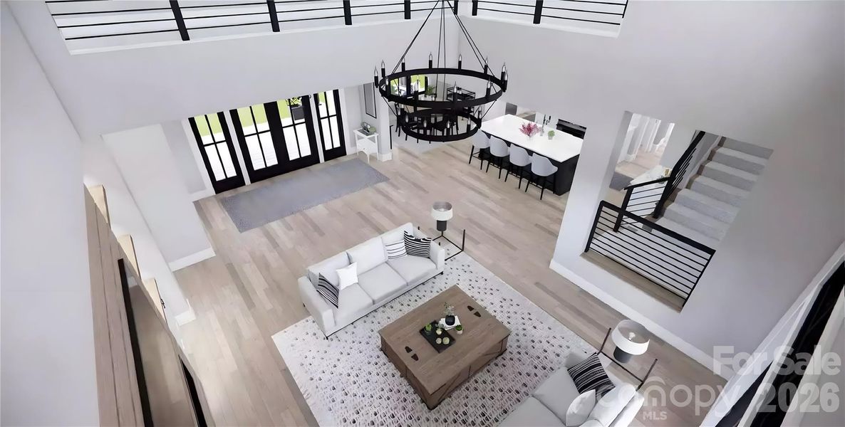 Furnished interior view inside a new home in , Mooresville (Image 40).