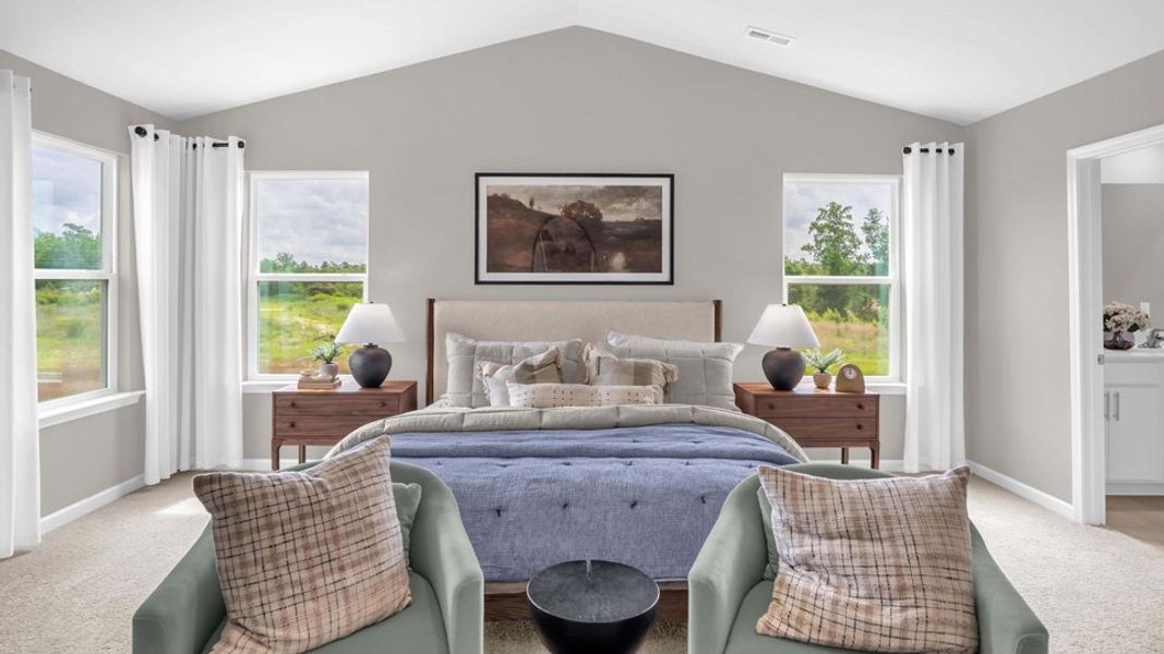 Representative furnished interior of a home built from the WILMINGTON by D.R. Horton in Shahbain Reserve, Raeford (Image 29).