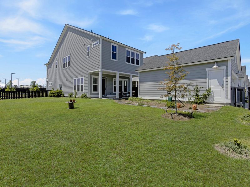 Exterior details and patio area of a home in Carnes Crossroads, Summerville (Image 4). Exterior details and patio area of a home in Carnes Crossroads, Summerville (Image 4).