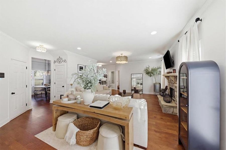 Furnished interior view inside a new home in Nine Oaks, Locust Grove (Image 11).