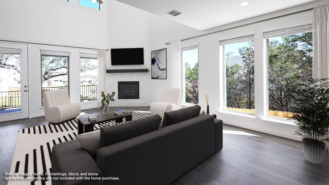 Furnished interior view inside a new home in La Cima, San Marcos (Image 5).