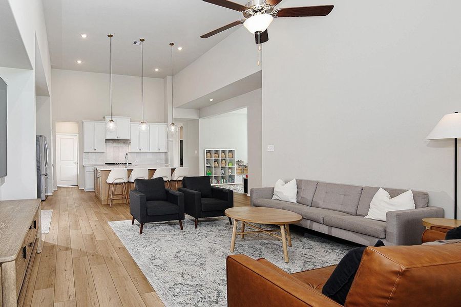 Furnished interior view inside a new home in The Meadows at Imperial Oaks, Conroe (Image 23).