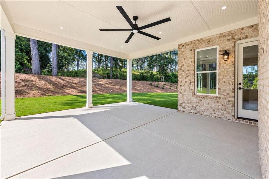Exterior details and patio area of a home in , Marietta (Image 31). Exterior details and patio area of a home in , Marietta (Image 31).