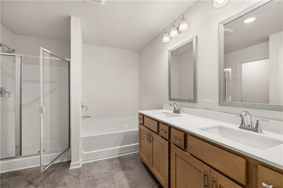 Furnished interior view inside a new home in Rivershire Place, Villa Rica (Image 2).