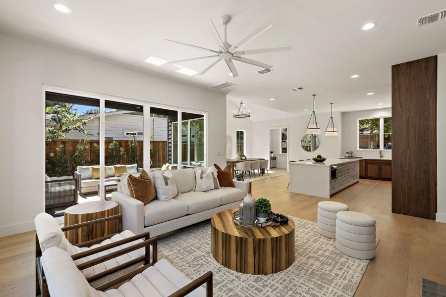 Furnished interior view inside a new home in , Austin (Image 7). Furnished interior view inside a new home in , Austin (Image 7).