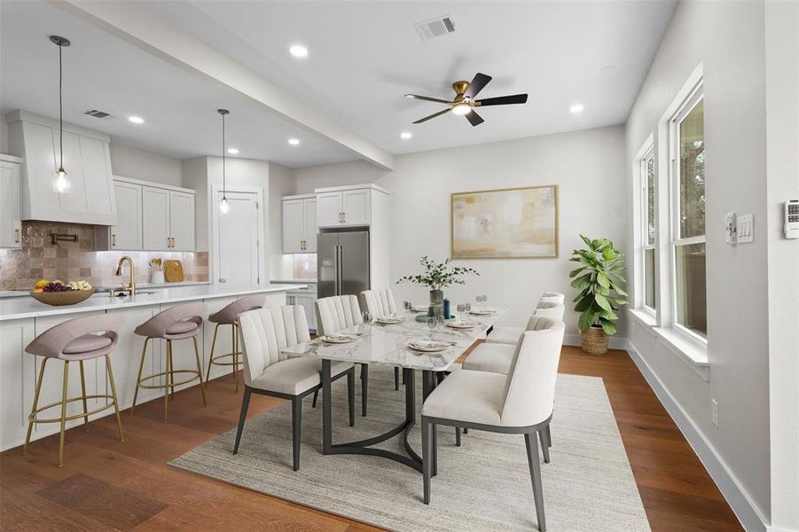 Furnished interior view inside a new home in , North Richland Hills (Image 10).