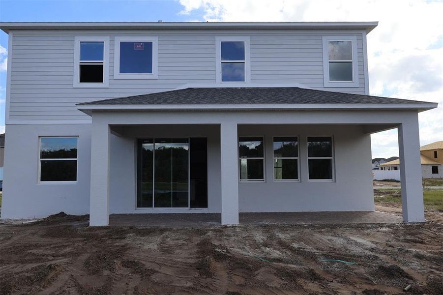 Exterior details and patio area of a home in Estates at Rivercrest, Sanford (Image 2). Exterior details and patio area of a home in Estates at Rivercrest, Sanford (Image 2).