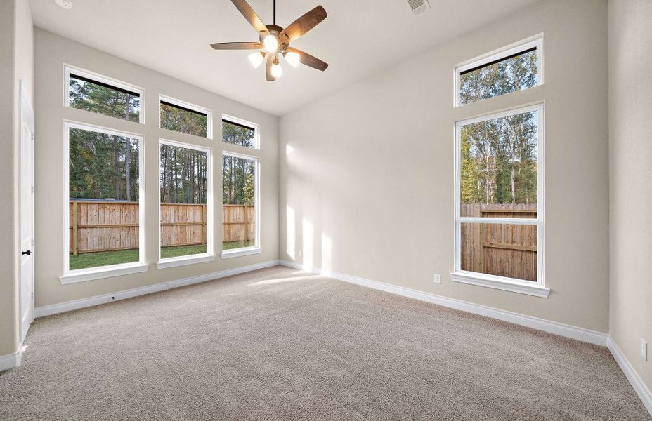 Representative unfurnished interior of a home built from the 2899 by Ravenna Homes in The Highlands 55′, Porter (Image 29). Representative unfurnished interior of a home built from the 2899 by Ravenna Homes in The Highlands 55′, Porter (Image 29).