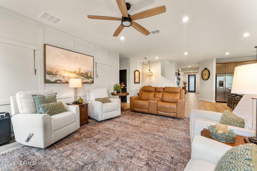 Furnished interior view inside a new home in Seminole Palms Single-Family Homes, Palm Coast (Image 42).